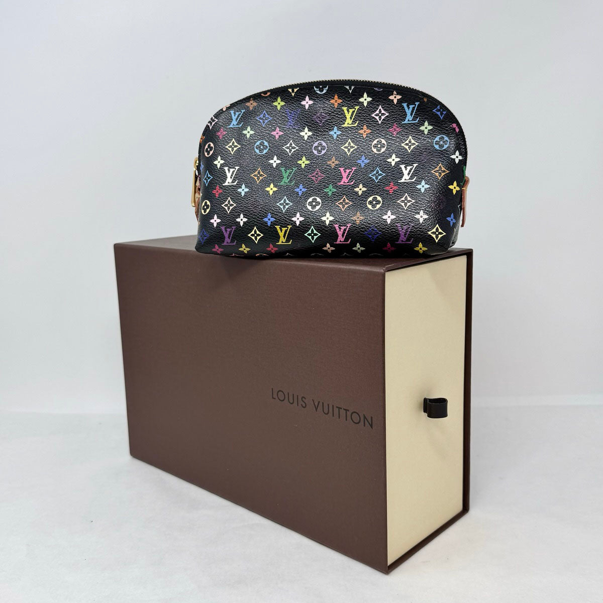 Louis Vuitton x Takashi Murakami Monogram Cosmetic Pouch - Limited Edition Designer Makeup Bag for Women | Perfect for Travel, Everyday Use & Luxury Gift Giving