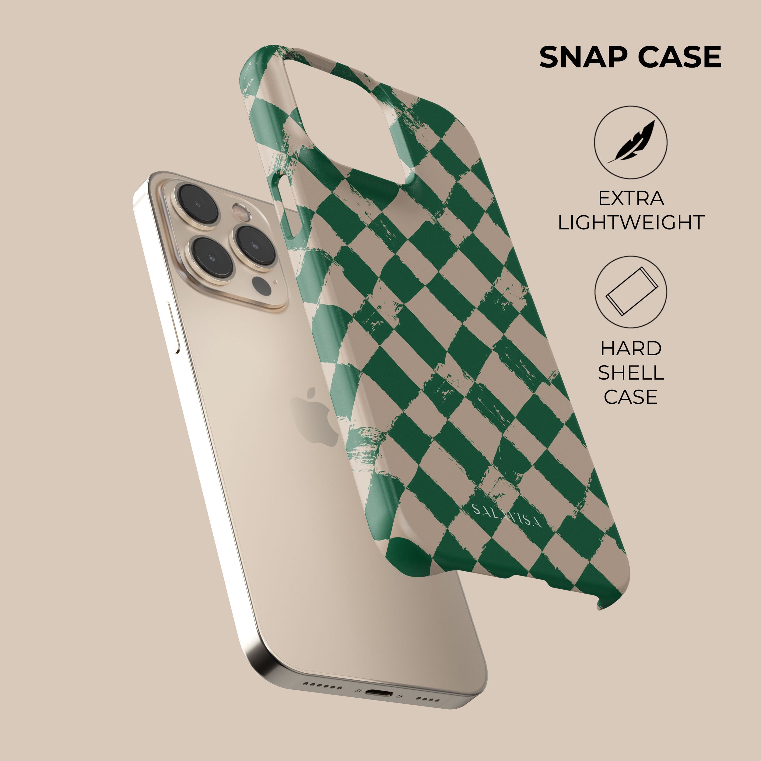Eco-Friendly Green Chess Design Phone Case - Durable Protective Cover for iPhone & Samsung - Perfect for Chess Lovers & Board Game Enthusiasts