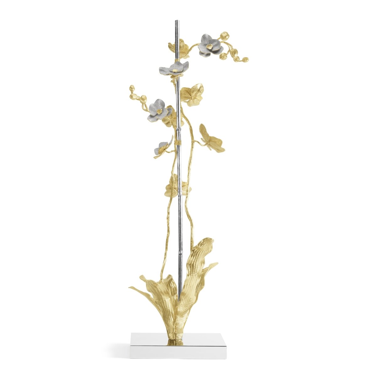 Exquisite Handcrafted Orchid Sculpture - Elegant Home Decor for Living Room, Office & Wedding Centerpiece