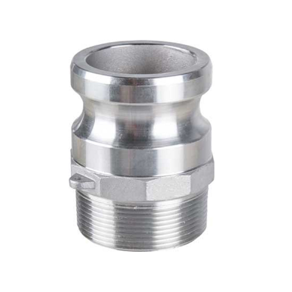 Aluminum Type F Camlock Coupling - Male Camlock to Male BSP Thread Adapter - Ideal for Industrial, Agricultural, and Marine Fluid Transfer Applications