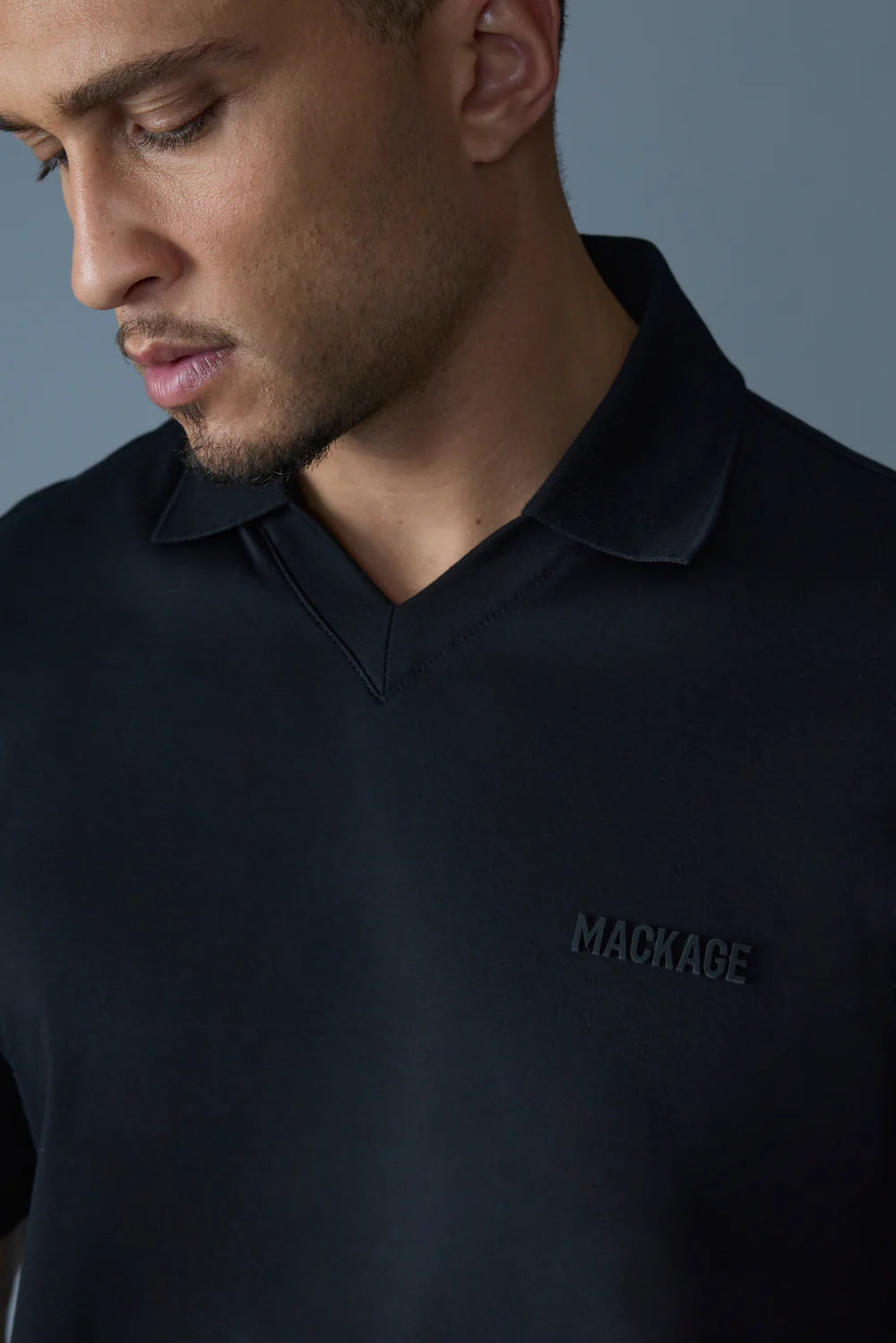 MACKAGE Marco Organic Cotton Polo Shirt for Men - Breathable & Comfortable Casual Wear for Summer & Outdoor Activities