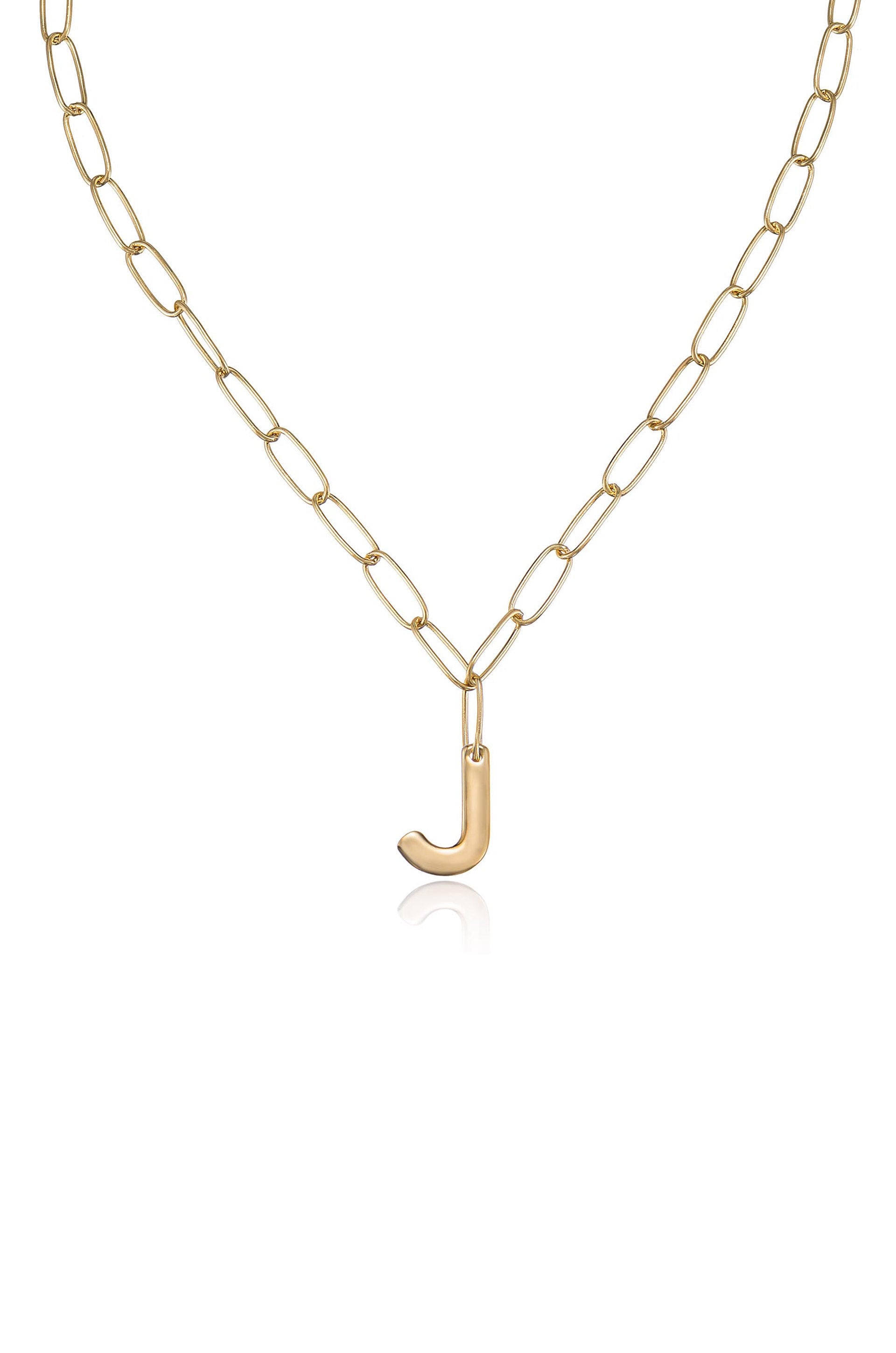 Personalized Initial Necklace with Paperclip Link - Custom Name Letter Jewelry for Women - Perfect Gift for Birthday, Anniversary & Everyday Wear