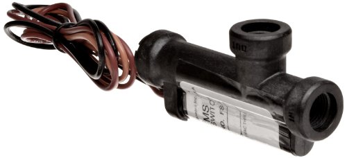 Gems Sensors FS-4 Series Ryton Flow Switch - Elbow Piston Type SPDT Switch (0.25 GPM, 9/16