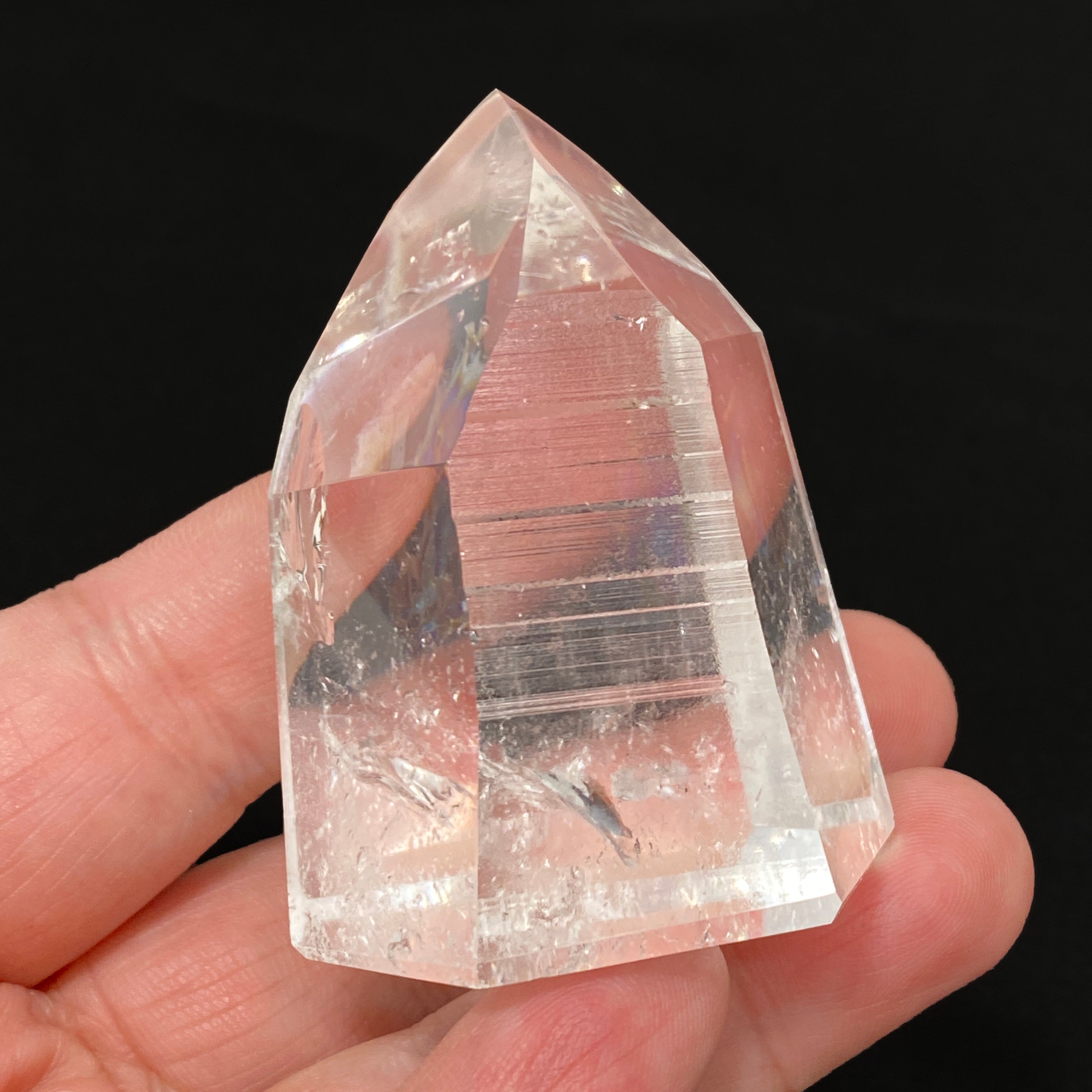Lemurian Seed Crystal Polished Point - 118g 57x43mm LSQ 22 - Healing Stone for Meditation, Energy Work & Spiritual Growth