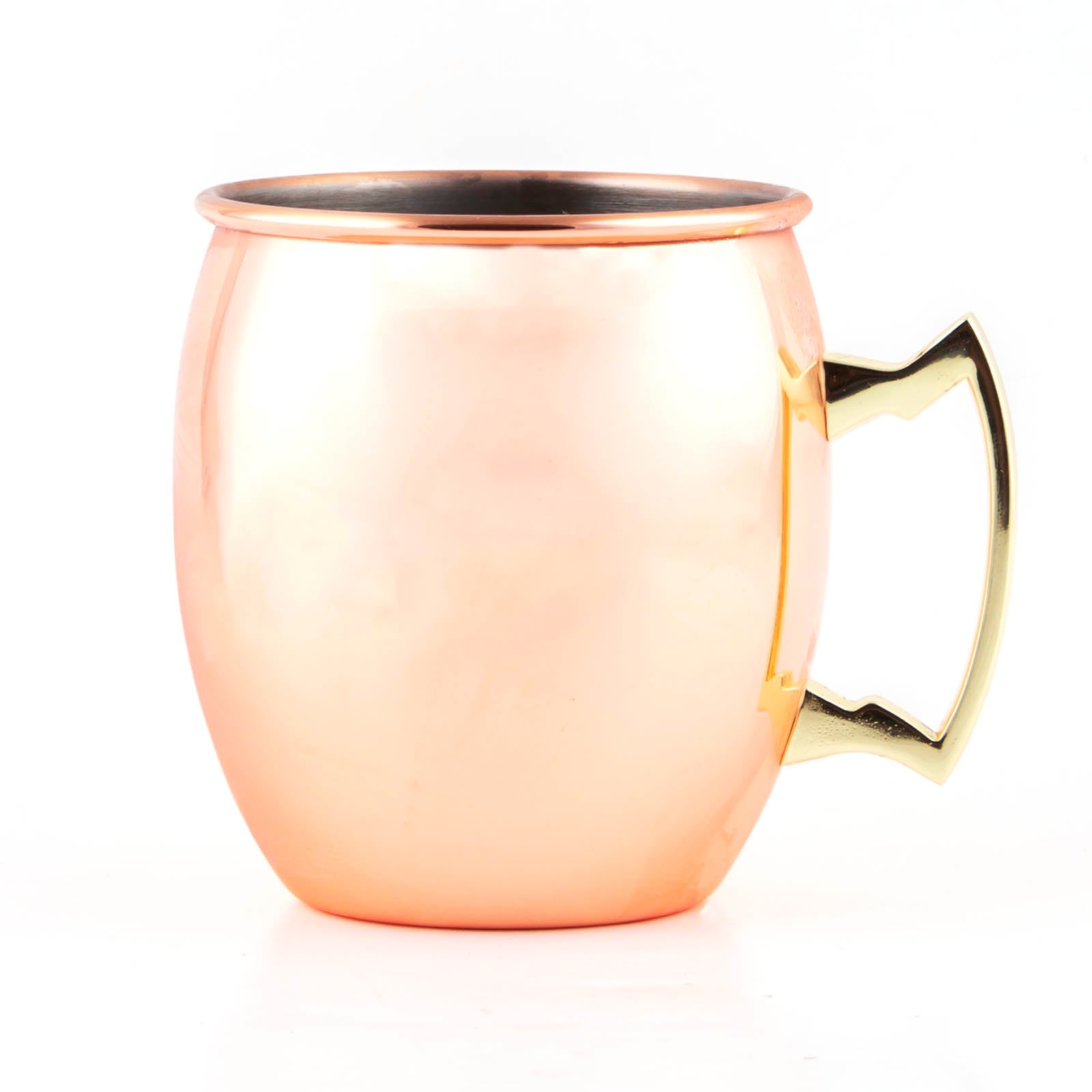 BarConic® 18oz Copper Moscow Mule Mug - Premium Copper Plated Cocktail Cup for Gin, Vodka & Whiskey Drinks - Perfect for Parties, Home Bars & Gift Giving