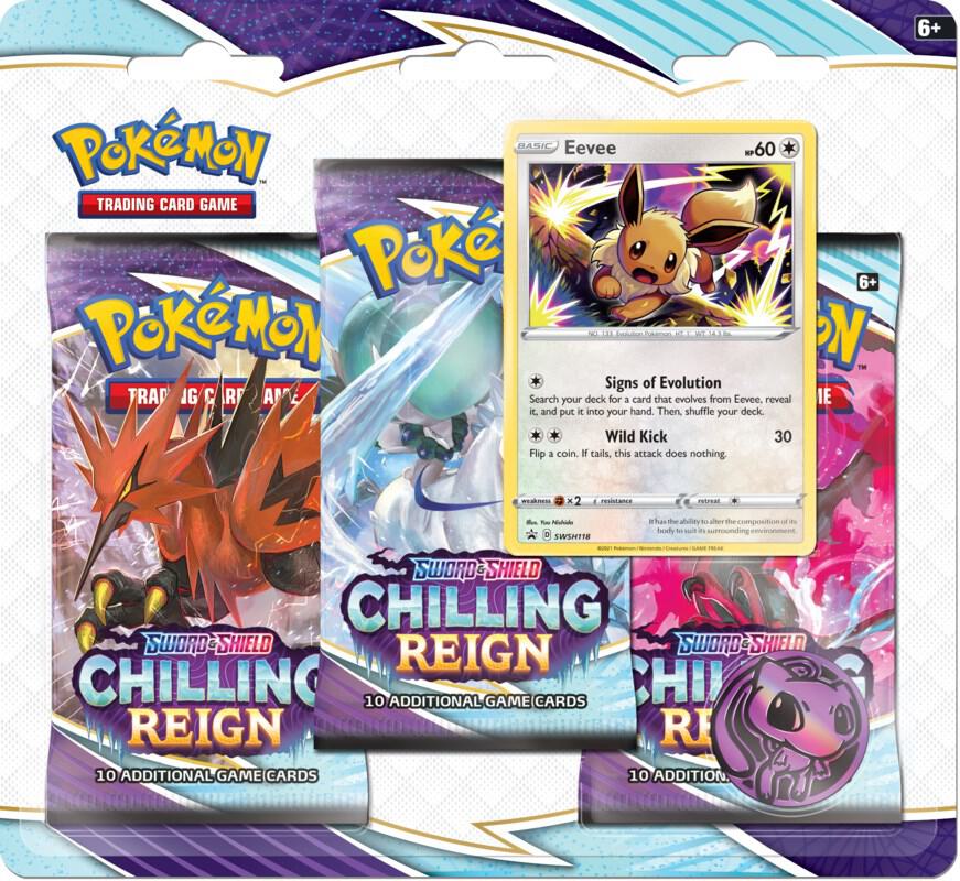 Chilling Reign Pokemon TCG Booster Pack Blister - Choose Your Favorite Pokemon Card for Battles & Collecting