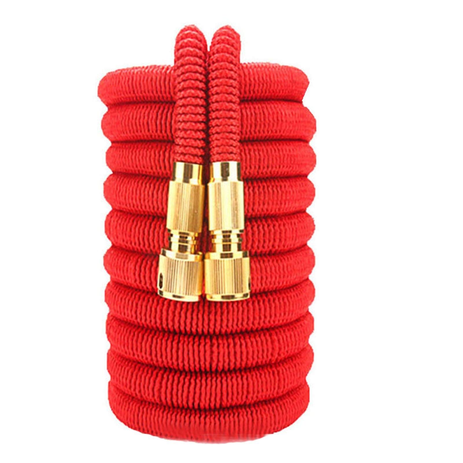 MIAOMSI 25FT Expandable Garden Hose with Metal Spray Nozzle - Lightweight Flexible Water Hose for Car Washing, Lawn Watering, Outdoor Cleaning & Gardening (Extends to 7.5m) - Perfect for Patio, Yard, Pool Cleaning & Home Use