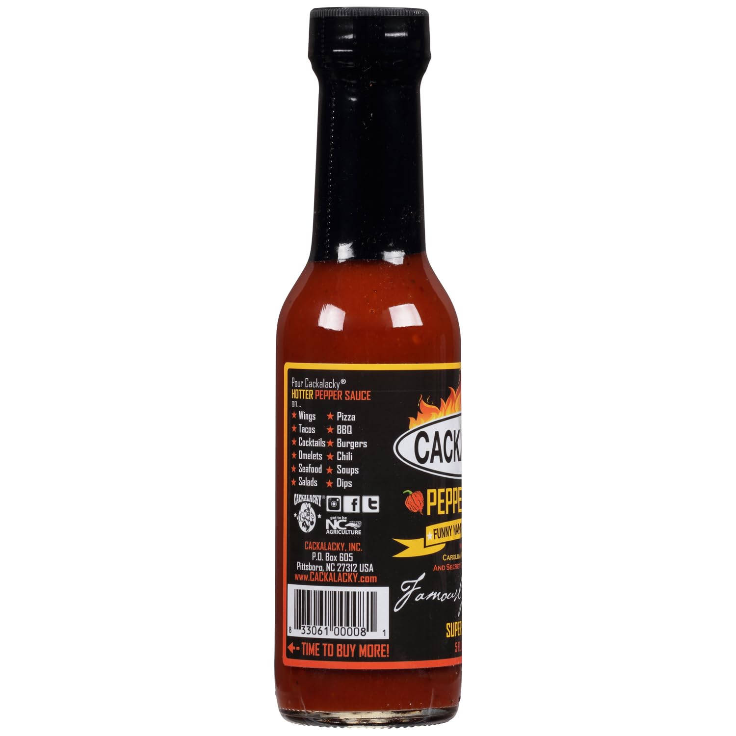 Cackalacky® Super Extra Hot BBQ Sauce - 5 oz Carolina Reaper Pepper Sauce for Ribs, Pork, Chicken & Seafood | Spicy Marinade, Dipping & Grilling Sauce | Perfect for BBQ Parties, Tailgating & Home Cooking