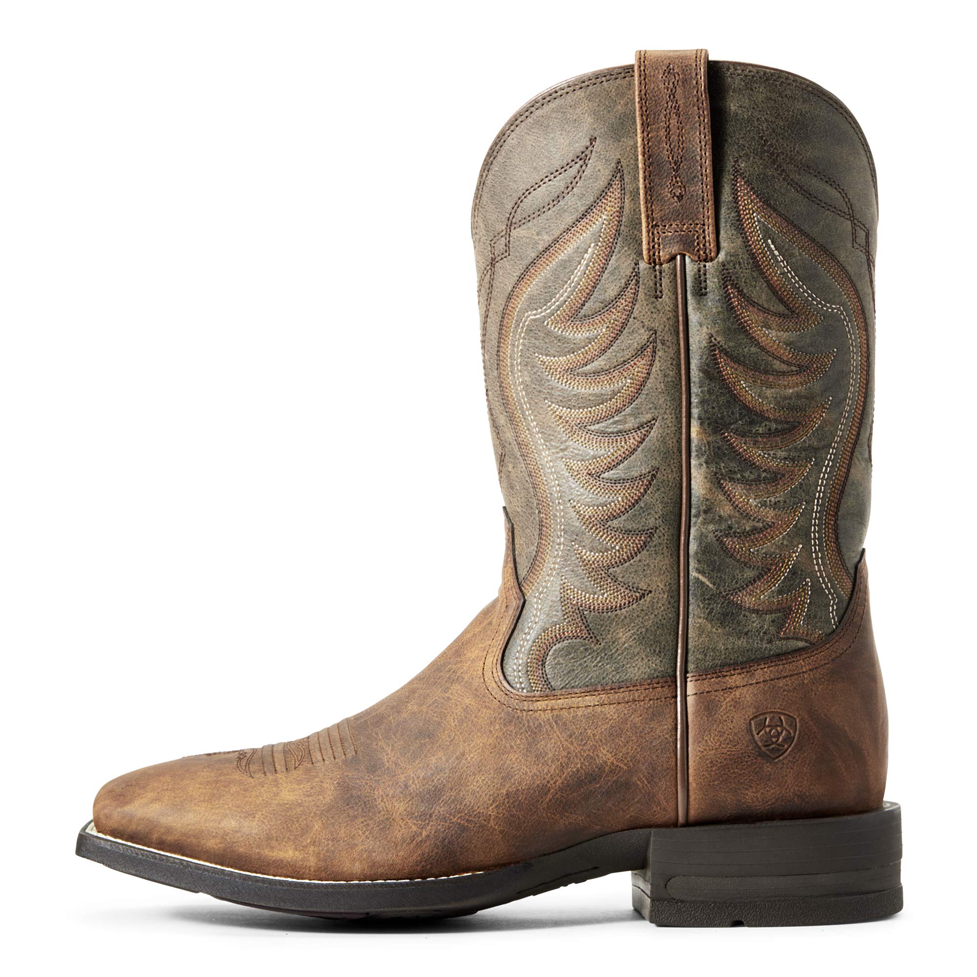 Ariat Men's Amos Western Boot - Durable Cowboy Boots for Riding & Work | Comfortable & Stylish for Ranch, Rodeo & Outdoor Activities