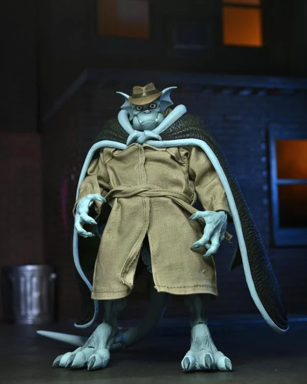 NECA Ultimate Gargoyles Action Figure - Detective Broadway Silver Falcon (Closed Wings) | Disney Collectible for Fans, Display & Cosplay Scenes