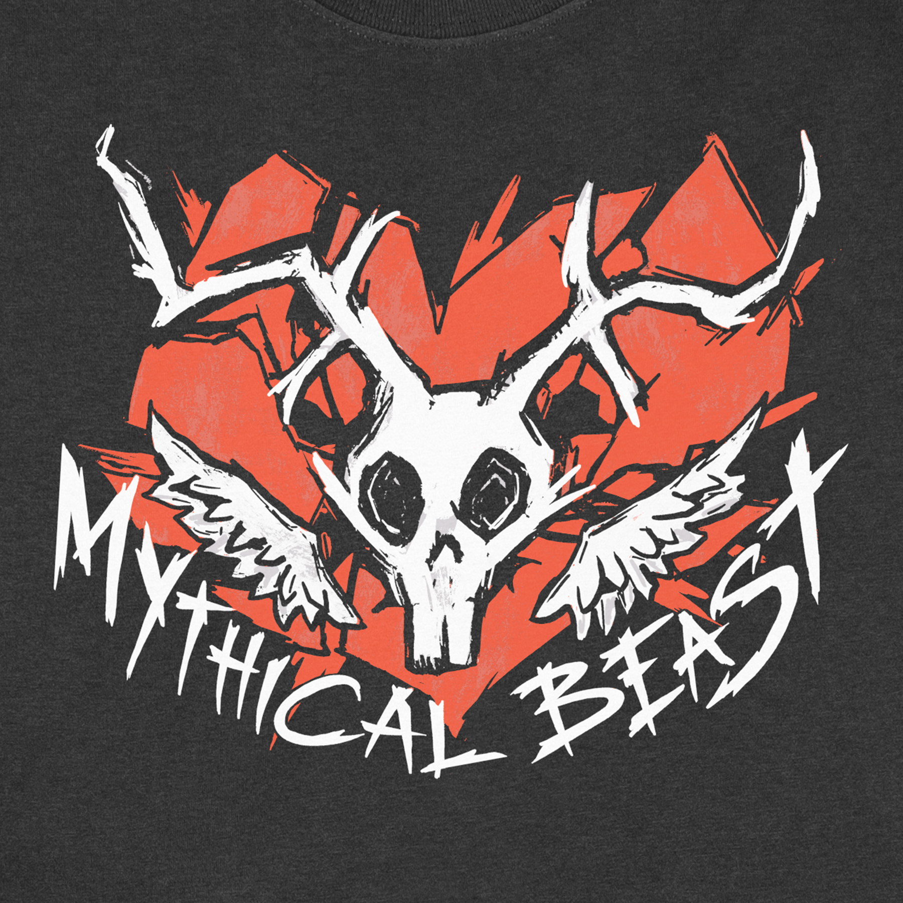 Mythical Beast Emo T-Shirt for Men & Women - Trendy Graphic Tee for Casual Wear, Street Style & Emo Fashion