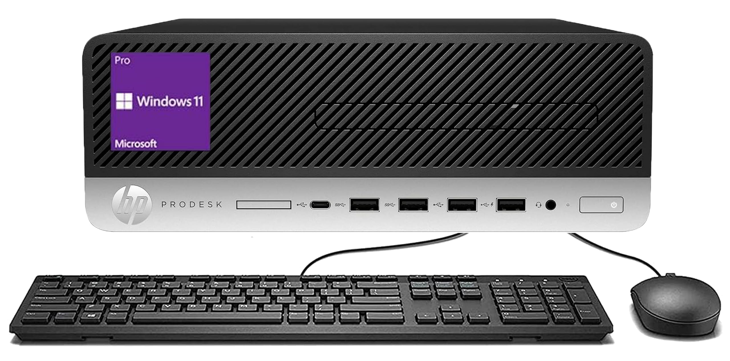 Renewed HP ProDesk 600 G5 SFF Business Desktop PC - Intel Core i5-9500 3.0GHz, 16GB RAM, 512GB SSD, WiFi, Bluetooth, Windows 11 Pro (Includes Keyboard & Mouse) | Perfect for Office Work, Home Computing & Small Business Use