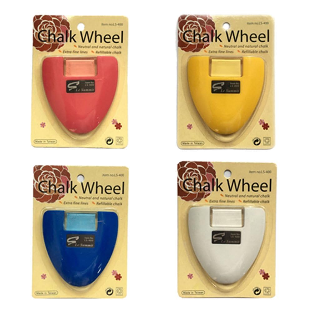 YEQIN Blue Chalk Wheel Fabric Marker - Tailor's Chalk for DIY Sewing & Quilting - Perfect for Fabric Marking, Pattern Tracing & Garment Alterations
