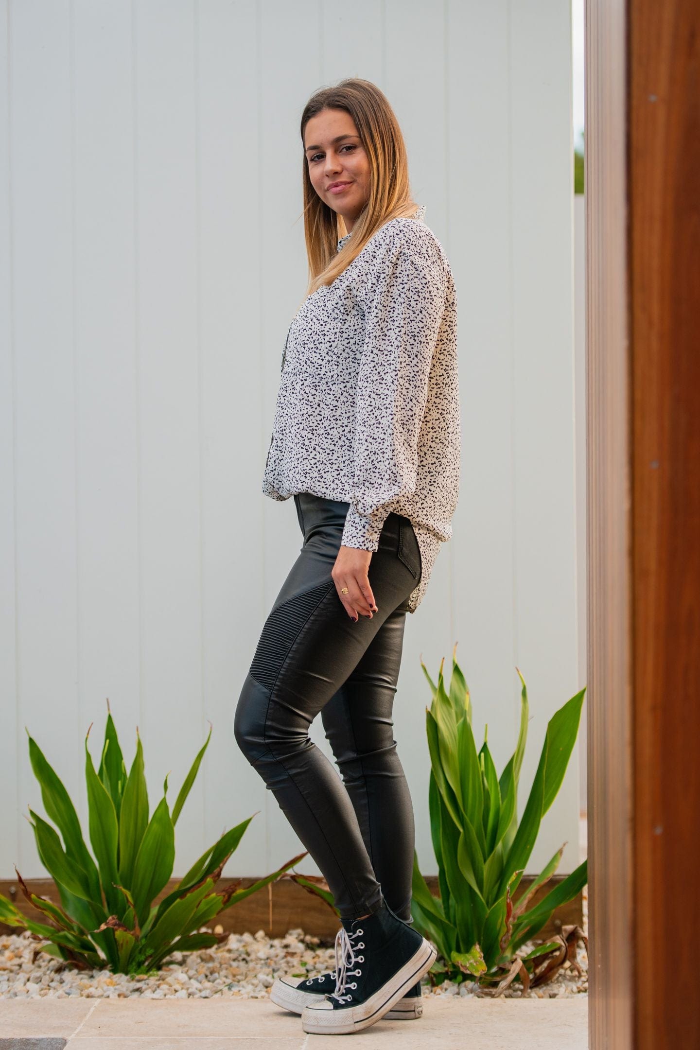 Country Denim Australia Black Ribbed Wax Skinny Jeans for Women - Full Length Stretch Denim Pants for Casual Wear & Night Out