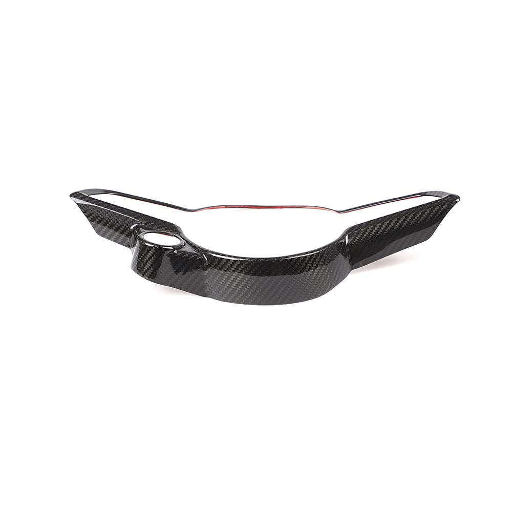 Hgcar Real Carbon Fiber Steering Wheel Frame Trim for 2020 Alfa Romeo Giulia & Stelvio - Premium Interior Upgrade for Sporty Driving Experience