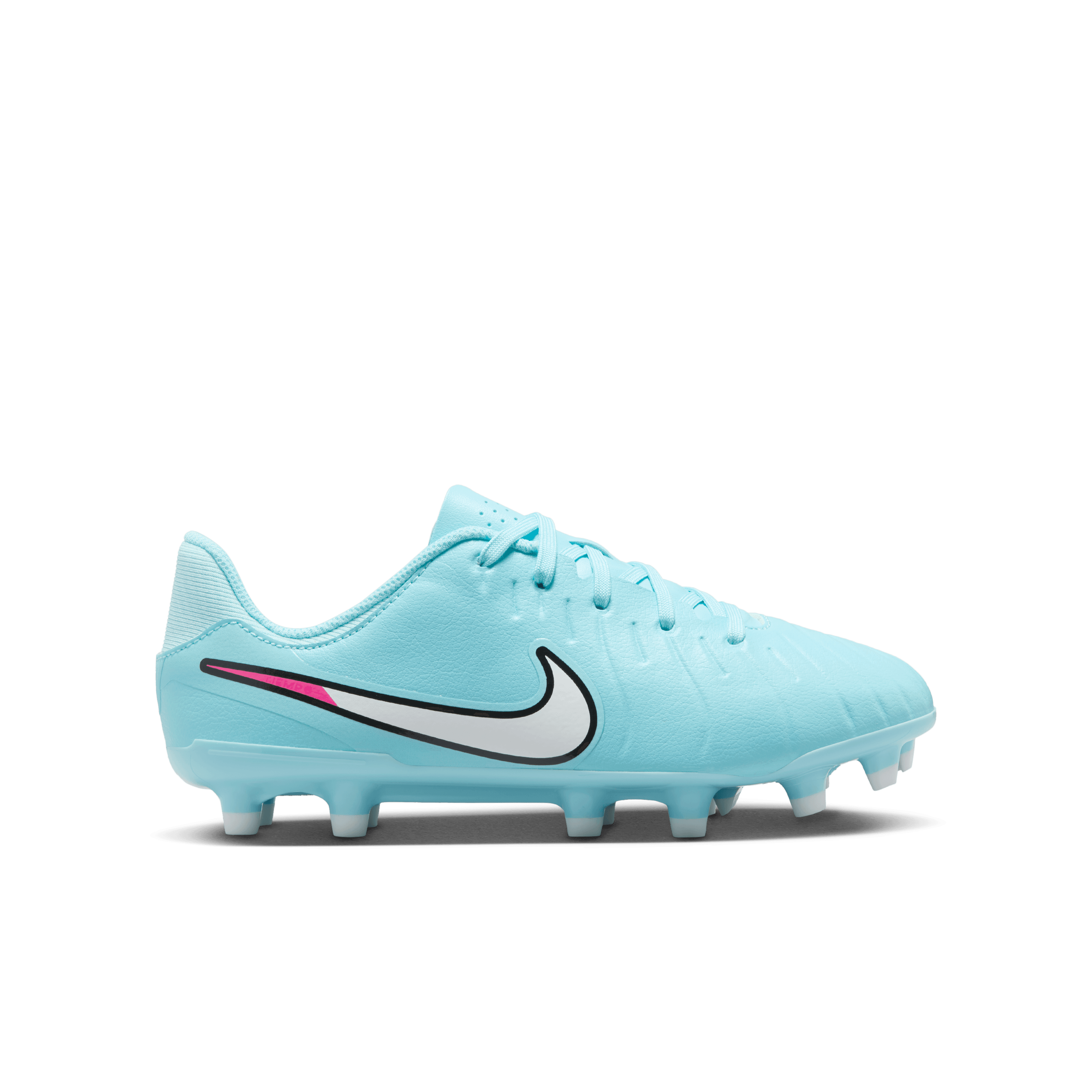 Nike Jr. Tiempo Legend 10 Academy FG/MG Soccer Cleats for Kids - Copa/White - Perfect for Grass and Artificial Turf Training & Matches