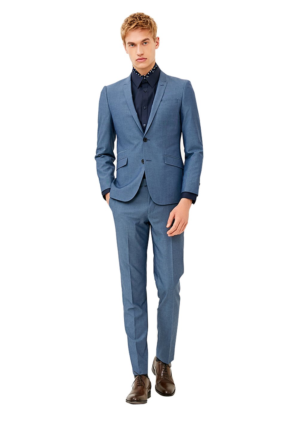 Kelaixiang Men's 2-Piece Single Breasted Slim Fit Suit Set - Formal Dress Jacket & Pants for Business, Wedding & Office Wear | Premium Tailored Suits for Men