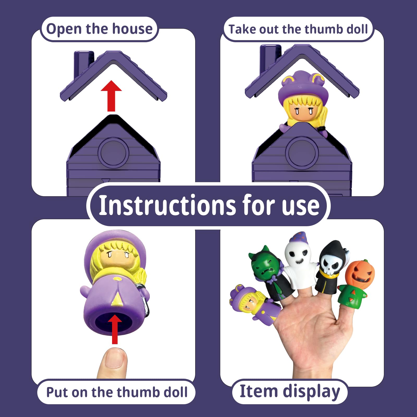 Kids Finger Puppets & Stacking Barns Toy Set - 5 Puppets & 5 Barns for Toddlers Ages 2-6 | Interactive Learning Toys for Boys & Girls | Perfect for Storytelling, Role Play & Early Childhood Development