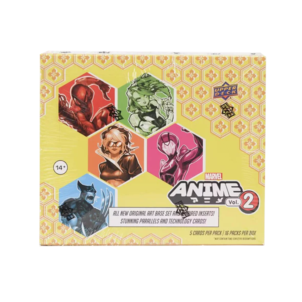 2023 Upper Deck Marvel Anime Volume 2 Hobby Box - Collectible Trading Cards for Anime & Marvel Fans - Perfect for Collectors, Gifts, and Game Nights