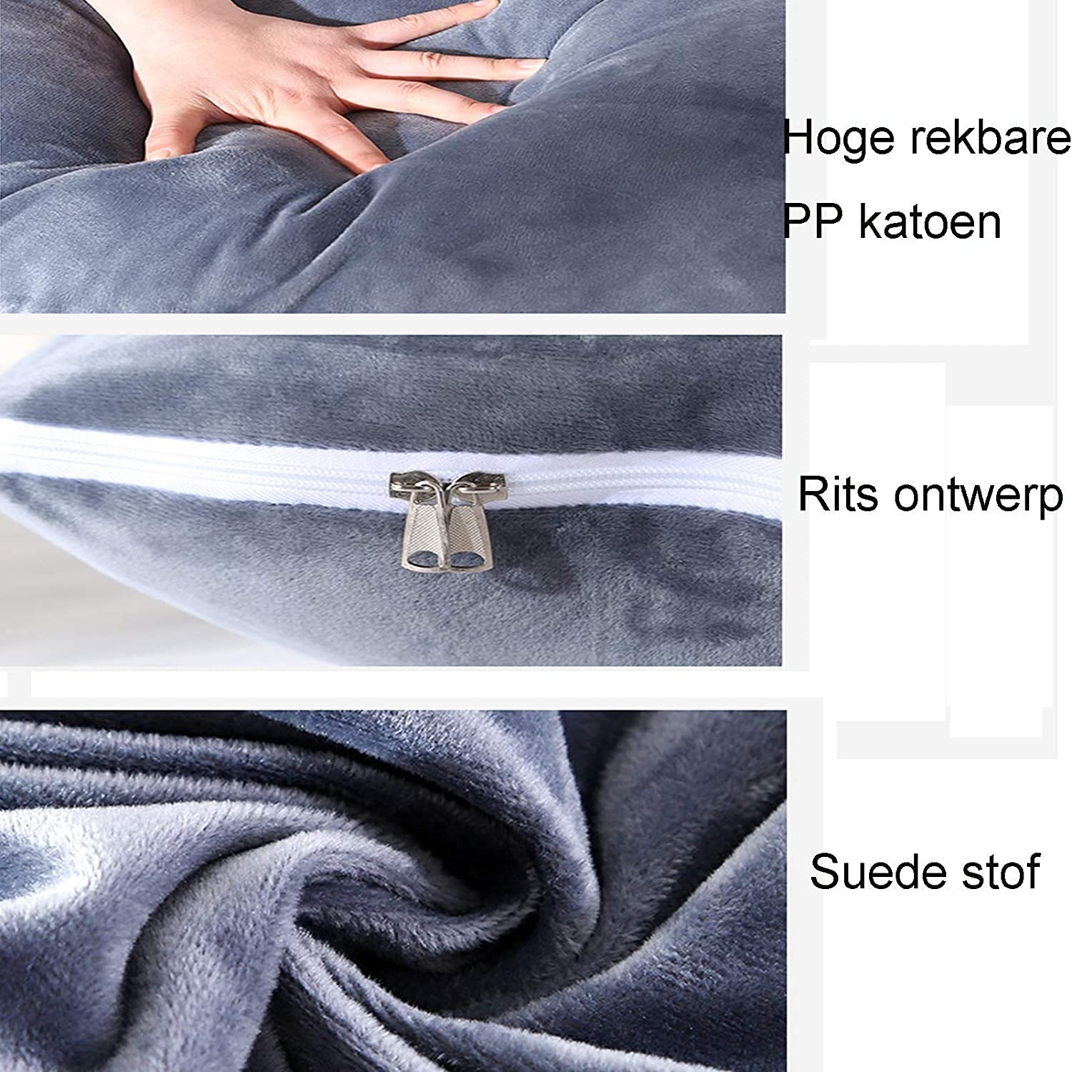 Green U-Shaped Pregnancy Pillow for Full Body Support - Soft Maternity Pillow with Removable Washable Cotton Cover - Perfect for Sleeping, Nursing & Back Pain Relief During Pregnancy