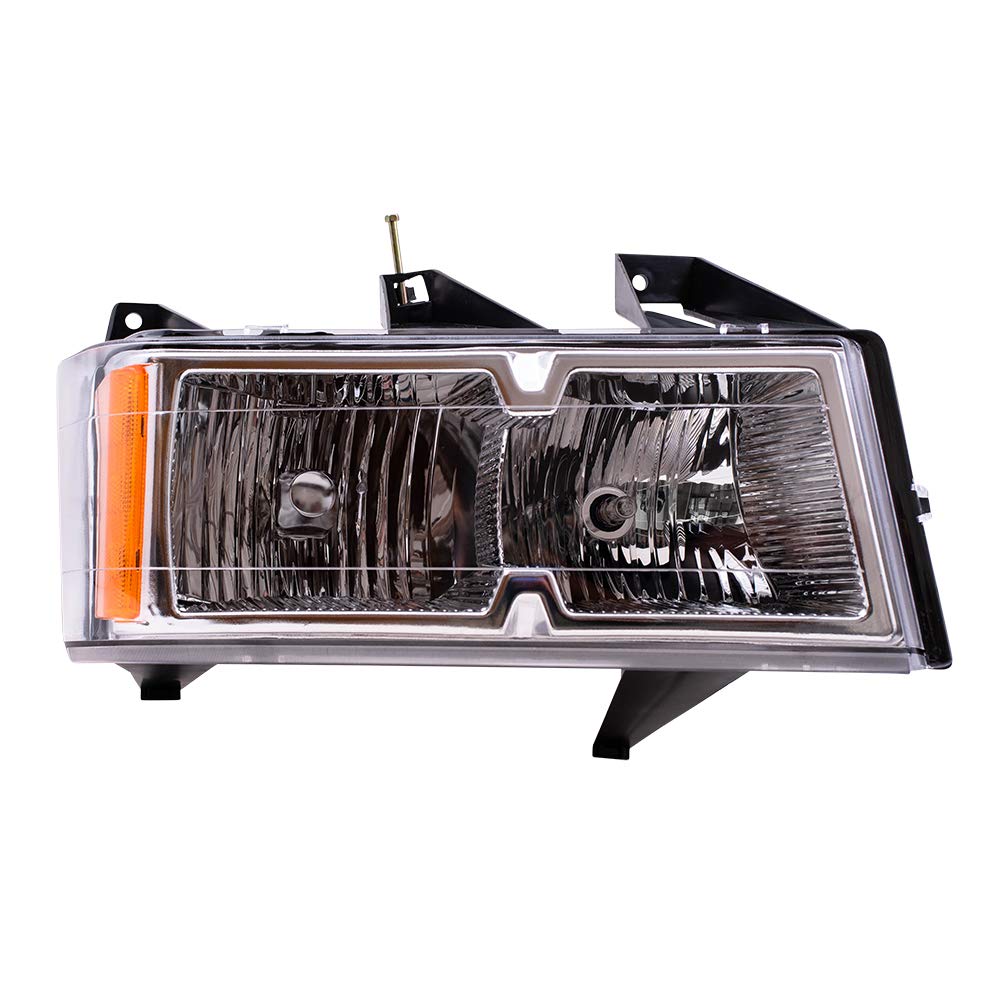 Brock Replacement Headlight Assembly Set - Driver & Passenger Side Compatible with 2004-2012 Chevy Colorado & GMC Canyon Pickup Trucks | Easy Installation, Improved Visibility for Night Driving & Off-Road Adventures