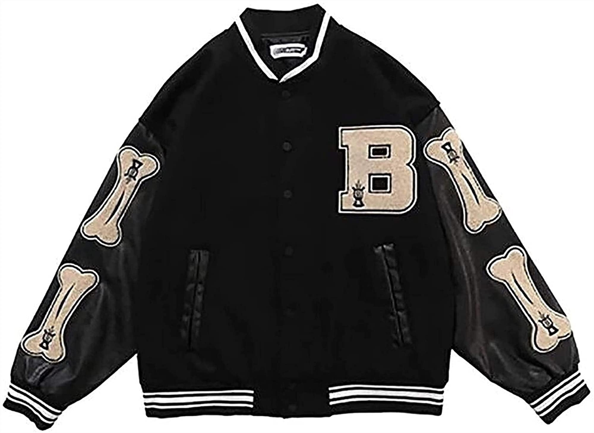 Men's Vintage Baseball Jacket - Old School Varsity Sweatshirt Jacket for College Sports & Casual Wear | Perfect for Baseball Games, Campus Style & Street Fashion
