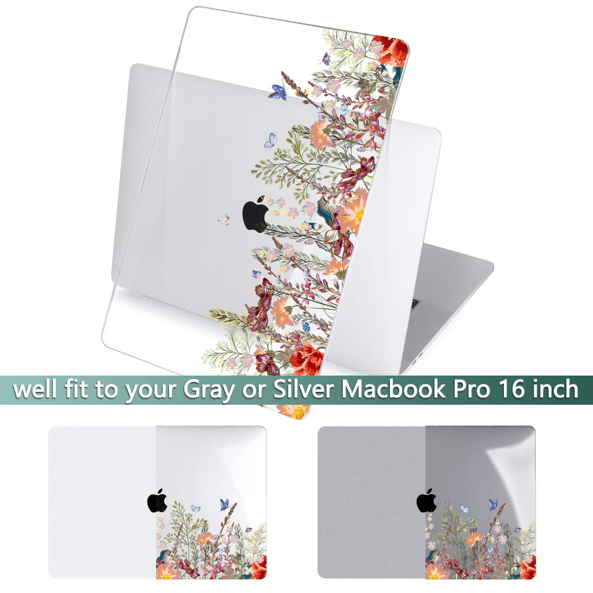 DONGKE Hard Plastic Case for MacBook Pro 16 inch (2019-2020 Model A2141) - Slim Protective Shell Cover Compatible with MacBook Pro 16