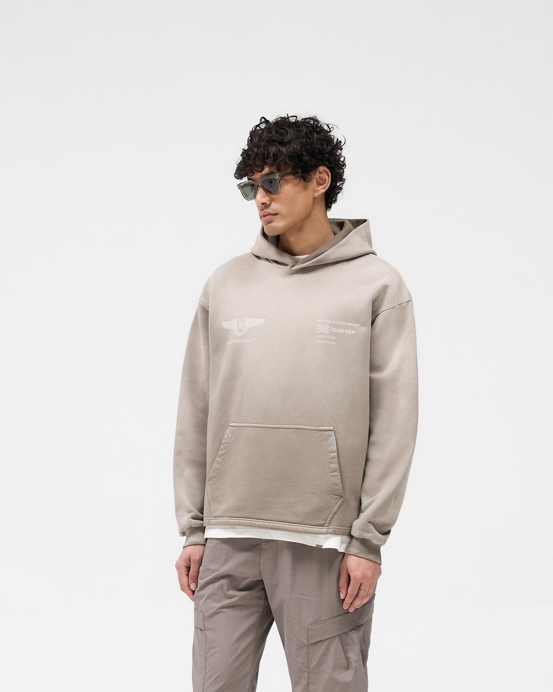 Team Rep Hoodie - Dark Taupe Pullover Sweatshirt for Men & Women | Comfortable Casual Wear for Sports, Gym, and Everyday Outfits