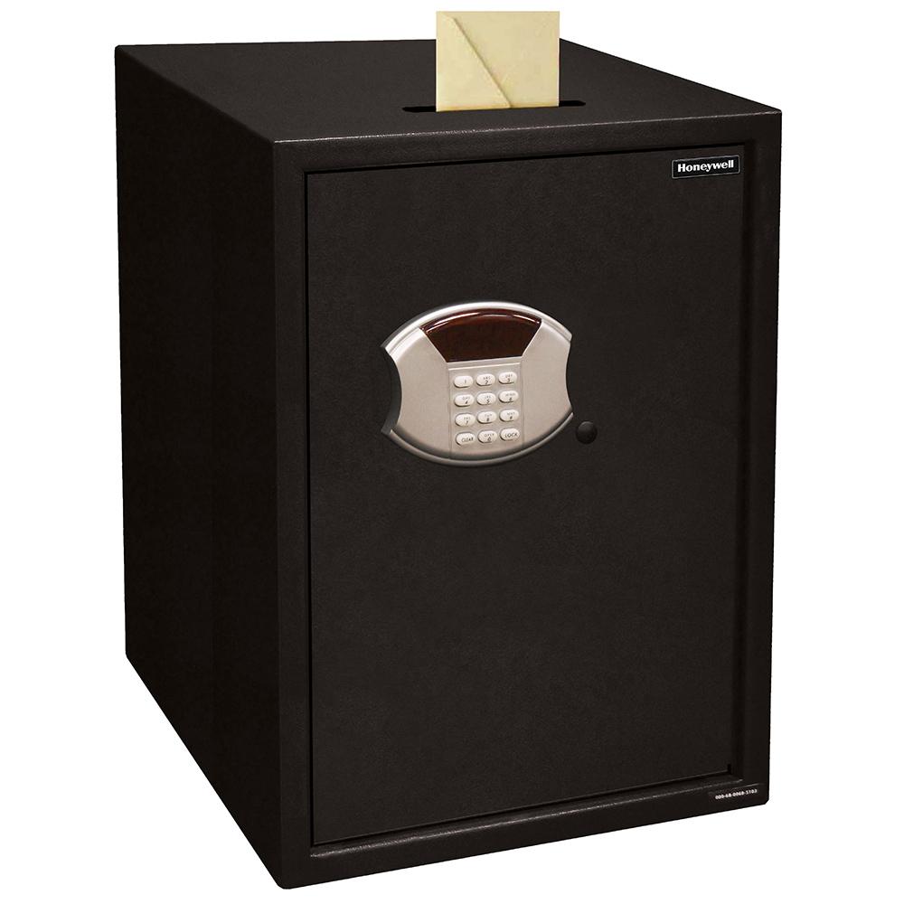 Honeywell 5107S Large Digital Steel Security Safe with Depository Slot - Fireproof Home & Office Safe for Cash, Jewelry, Documents - Perfect for Business, Retail, and Personal Use