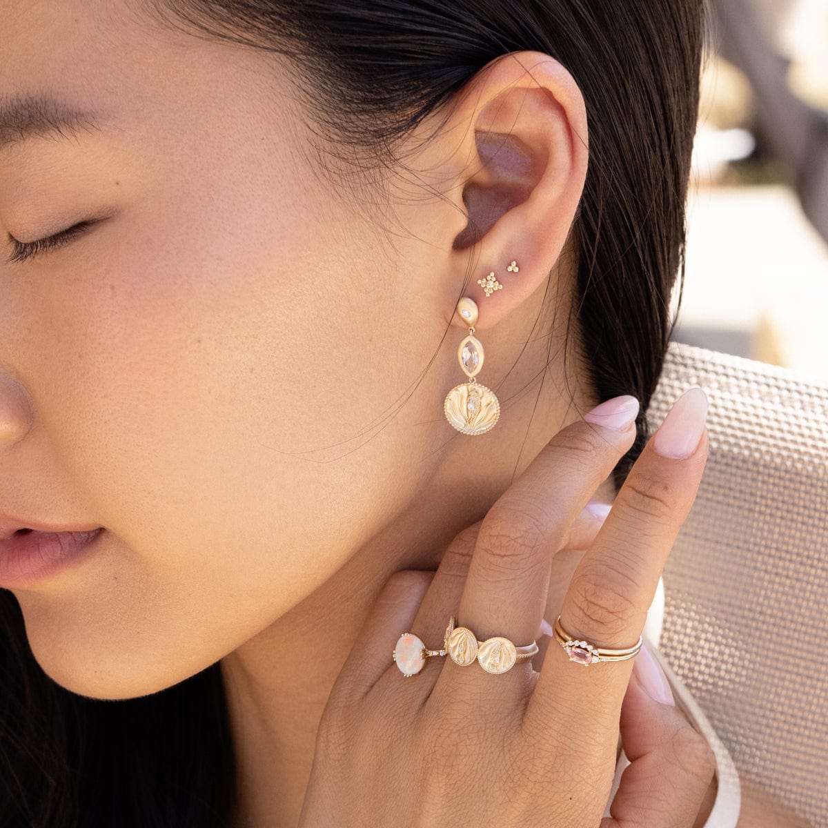 Aphrodite Earrings for Women - Elegant Greek Goddess Inspired Jewelry - Perfect for Weddings, Parties & Special Occasions