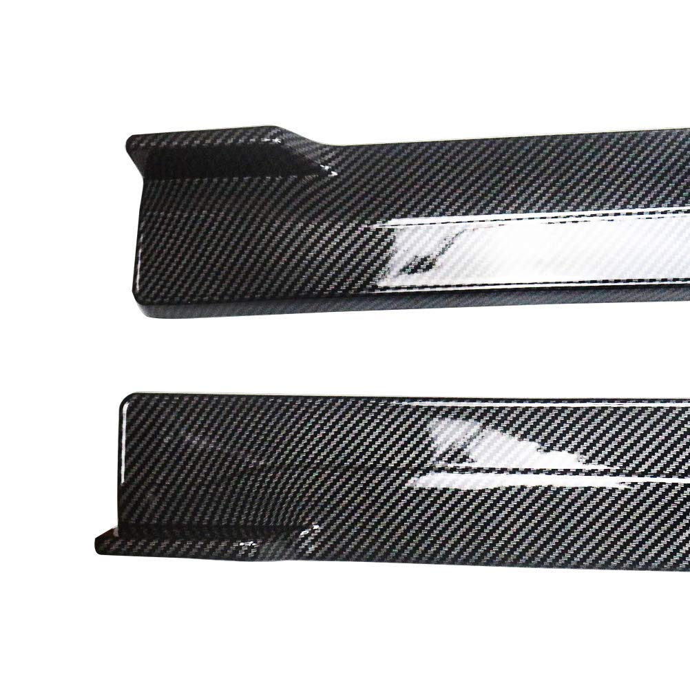 NINTE Carbon Fiber Side Skirts for 2016-2020 Honda Civic 10th Gen Sedan - PP Extension Lip Rocker Panels - Enhance Style & Aerodynamics for Street & Show Cars