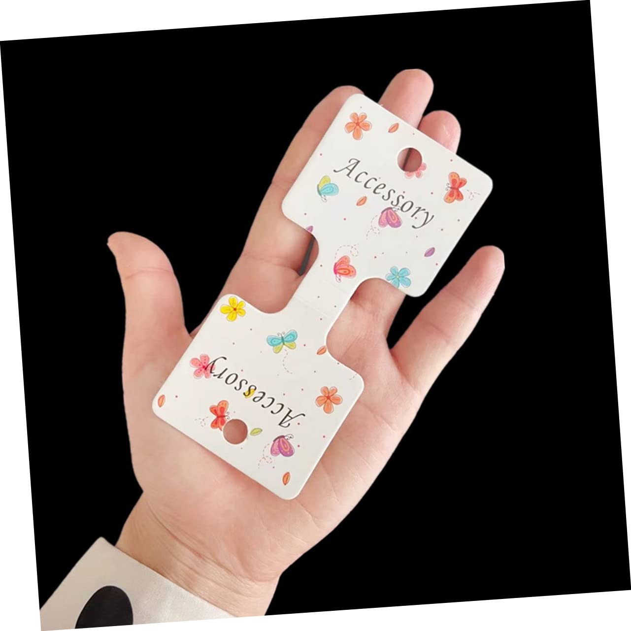 Alipis 200pcs Foldable Hair Bow Display Cards - Hair Clip Organizer & Pin Holder for Salon, Boutique, and Retail Store Displays