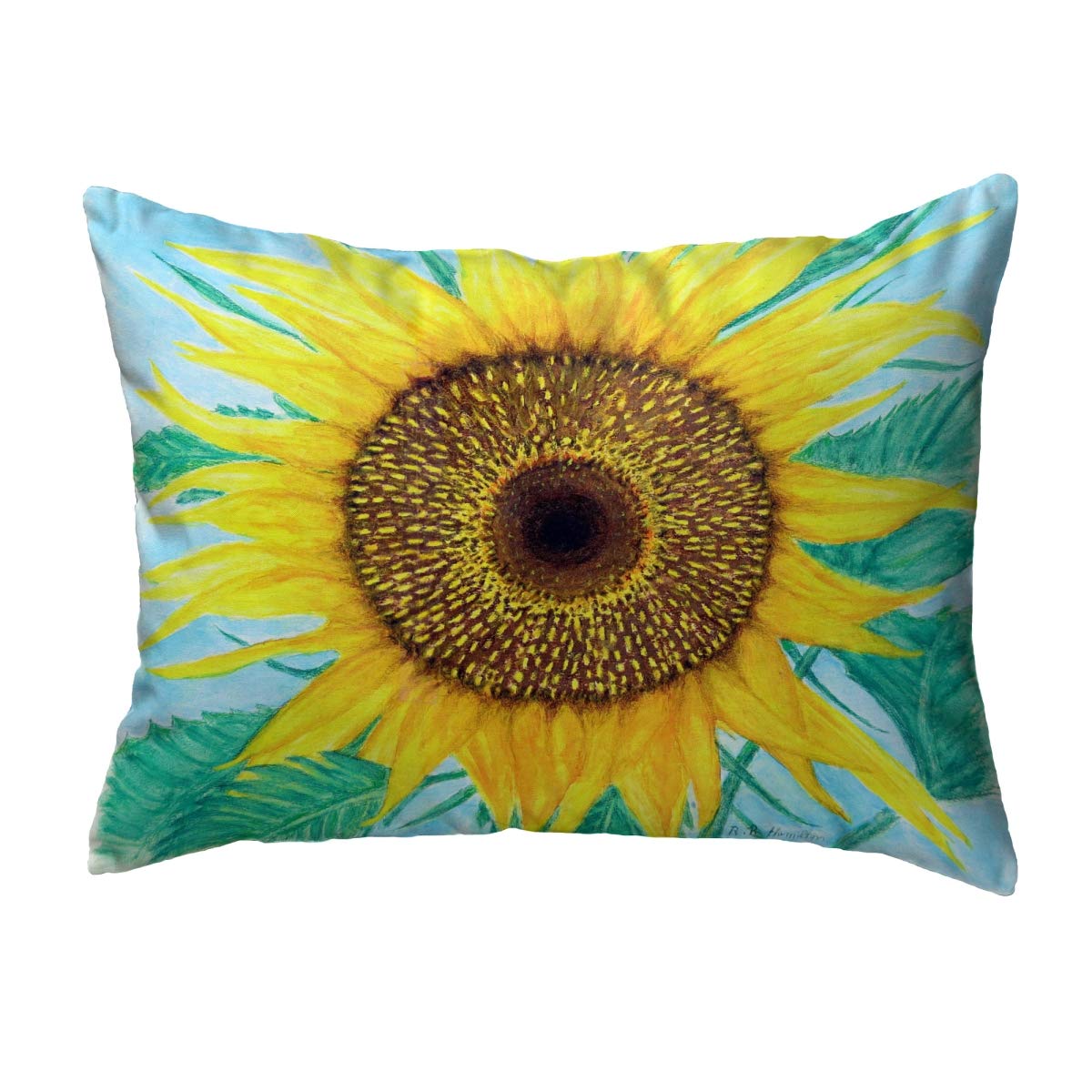 Betsy Drake NC1003 Decorative Throw Pillow 16x20 Inches Multi-Color - Perfect for Sofa, Bed & Home Decor