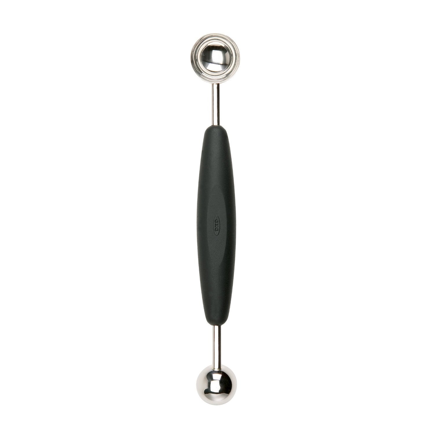 OXO Melon Baller - Stainless Steel Fruit Scoop for Perfect Melon Balls, Cantaloupe & Watermelon - Ideal for Fruit Salads, Desserts & Cocktail Garnishes