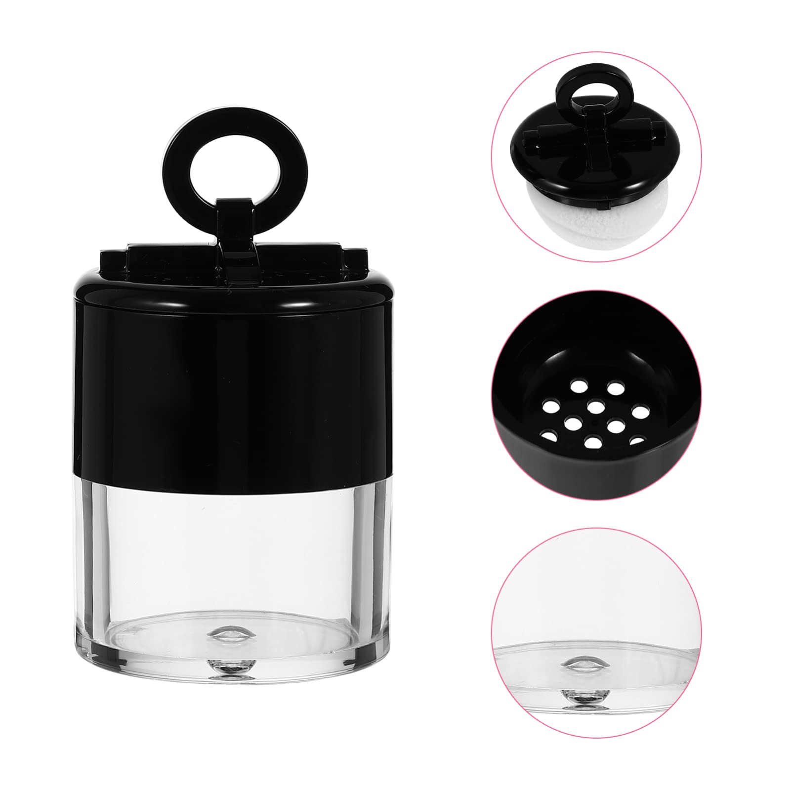Travel Powder Container Empty Box - Refillable Loose Powder Dispenser with Puff for Makeup, Cosmetics & Toiletries | Perfect for Travel, Home & On-the-Go Touch Ups