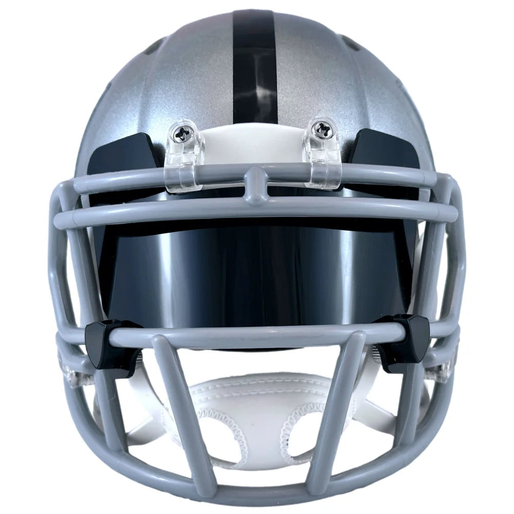 Davante Adams Autographed Las Vegas Raiders Mini Helmet - Signed NFL Football Collectible - Perfect for Sports Memorabilia Display & Fan Cave Decor