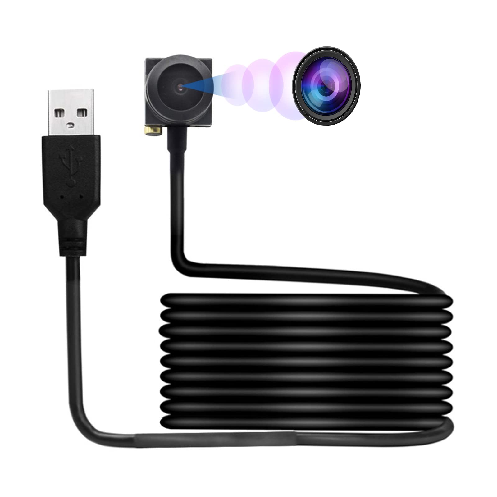 PEGATISAN 1080P HD Webcam with Built-in Microphone, 120° Wide-Angle Lens, USB Computer Camera for Zoom/Skype/Teams - Perfect for Video Conferencing, Online Classes, Live Streaming & Gaming on PC/Laptop