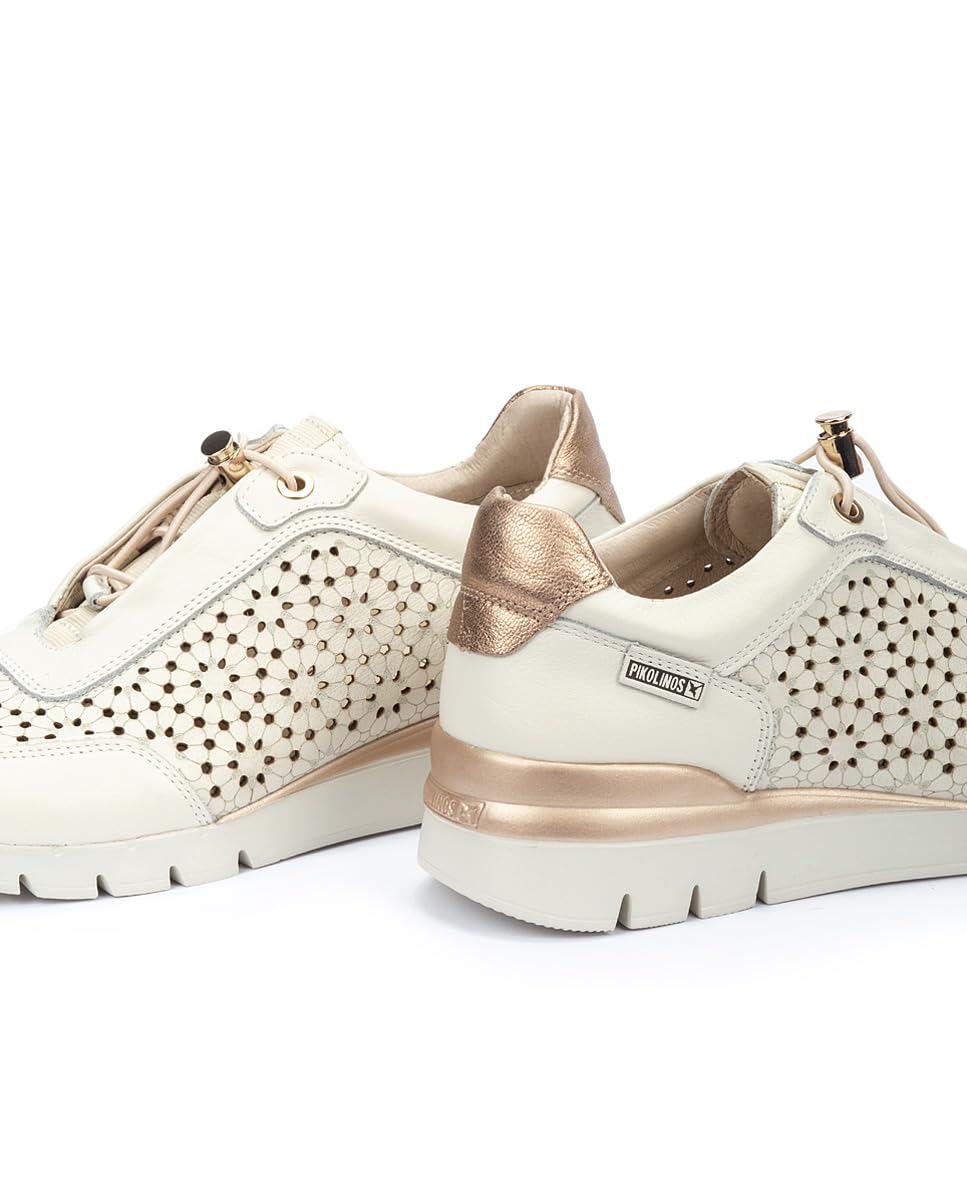 PIKOLINOS Women's Leather Sneakers - Cantabria Style Comfortable Walking Shoes for Casual Outfits & Travel