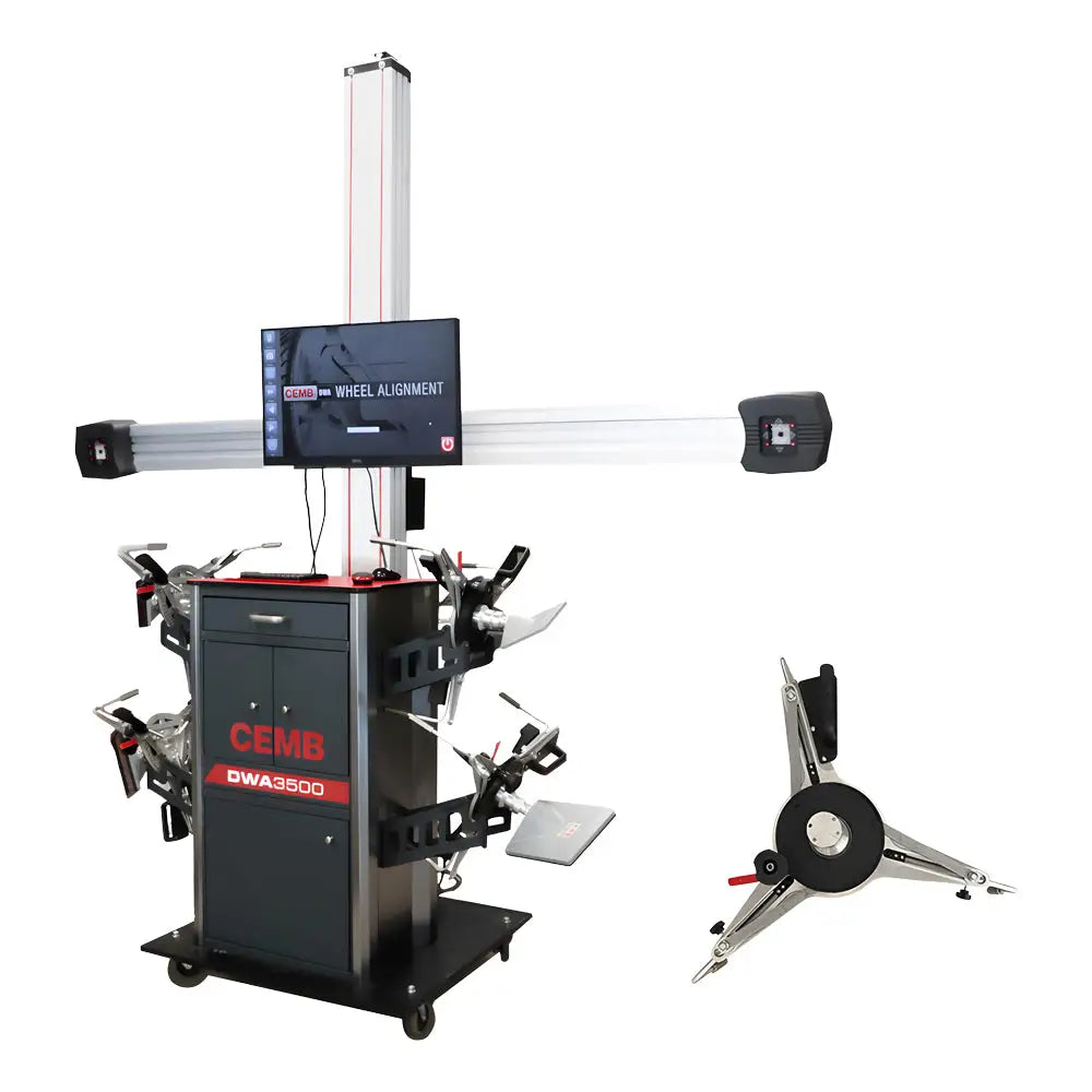 Cemb DWA3500WG 3D HD Wheel Alignment System with Wheel Grabber - Professional Automotive Wheel Alignment Tool for Shops & DIY Use