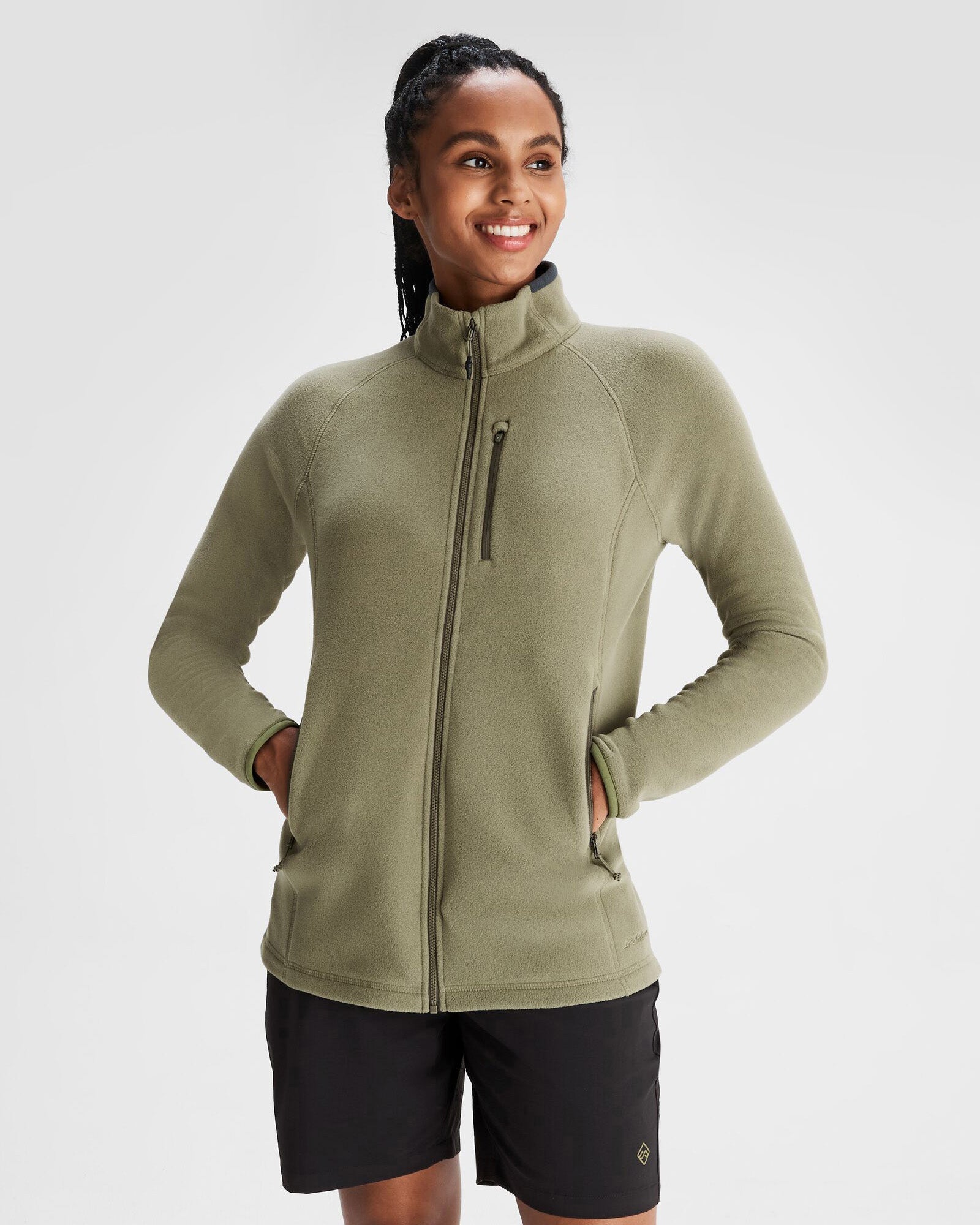Women's Ridge 100 PrimaLoft Bio Fleece Jacket - Lightweight Warm Winter Coat for Hiking & Outdoor Activities - Beech Color