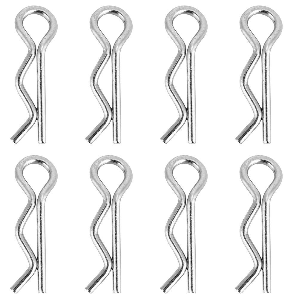 8pcs Stainless Steel RC Car Body Shell Clips - Durable Metal Replacement Parts for RC Model Cars - Perfect for RC Car Wind Tails & Body Repair