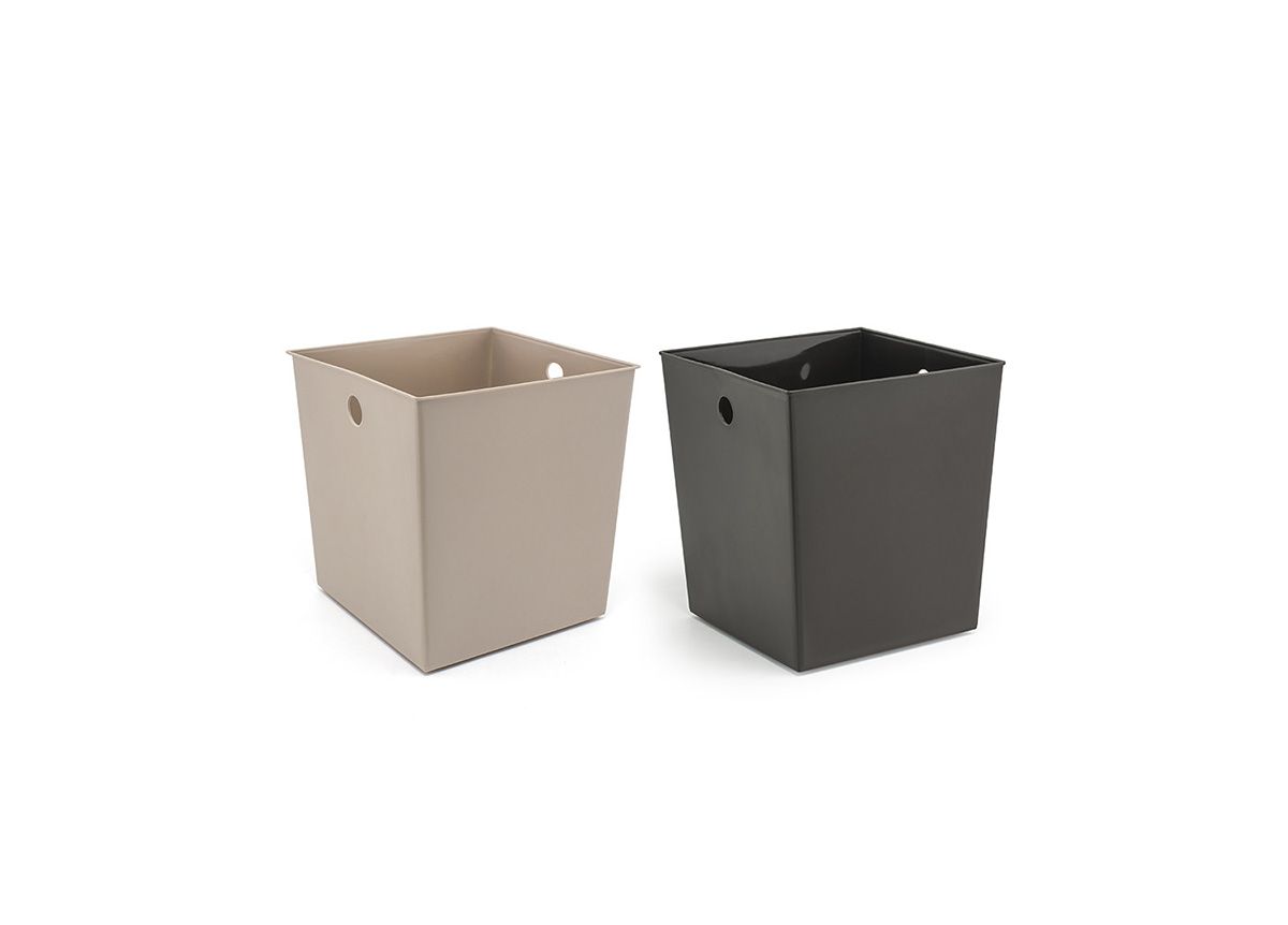 FOH Cube Waste Basket Liners - 8 & 12 Count Pack of Durable PP Trash Can Liners for Office, Kitchen, Bathroom & Small Waste Bins
