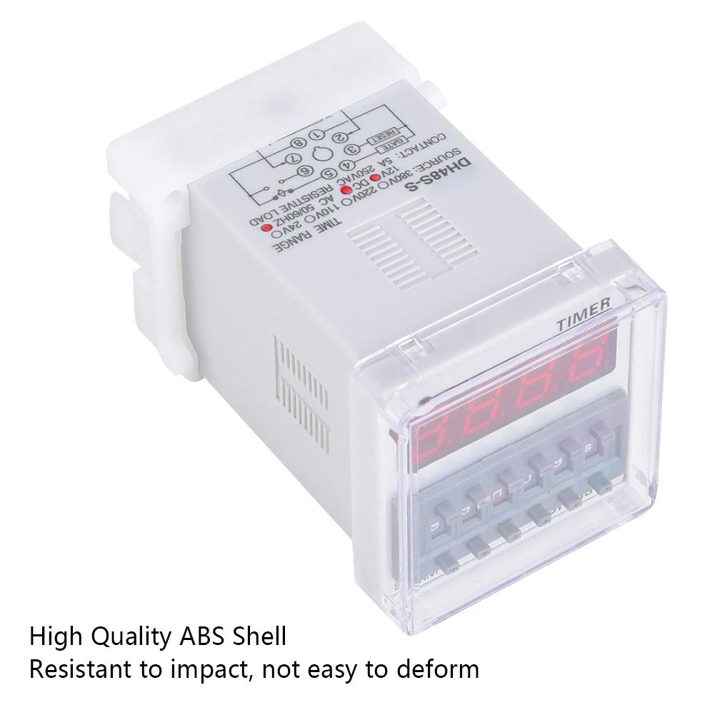 24V AC Programmable Timer with LCD Display - Multifunction Digital Timer Switch for 24V AC/DC Systems - Perfect for HVAC, Irrigation & Home Automation