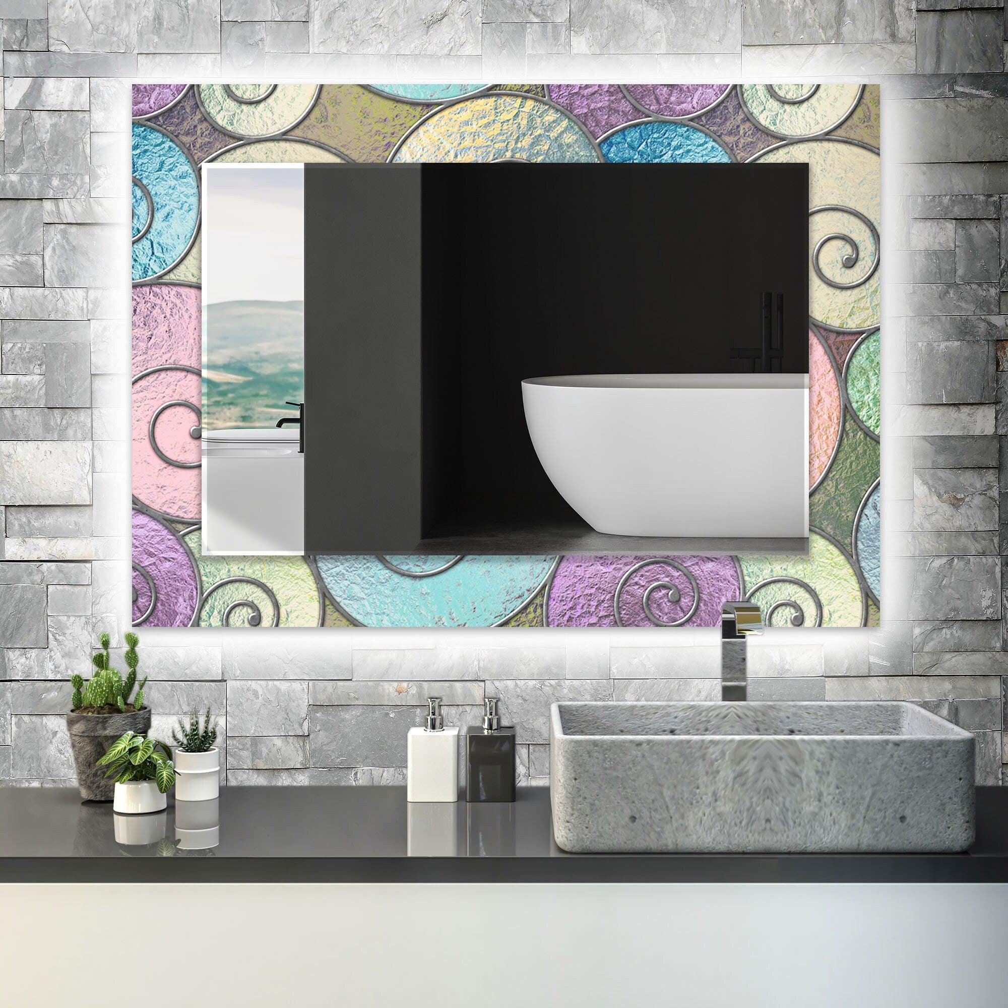 Abstract Spiral Wall Mirrors - Modern Decorative Round Mirror for Living Room, Bedroom, Entryway - Unique Home Decor & Stylish Interior Design Accent
