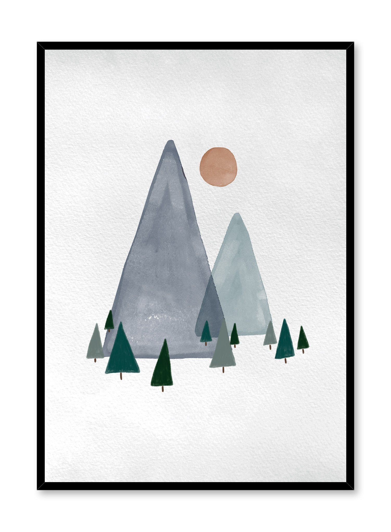 Mountain Landscape Poster - Stunning Nature Wall Art for Home & Office Decor - Perfect for Living Room, Bedroom, or Cabin