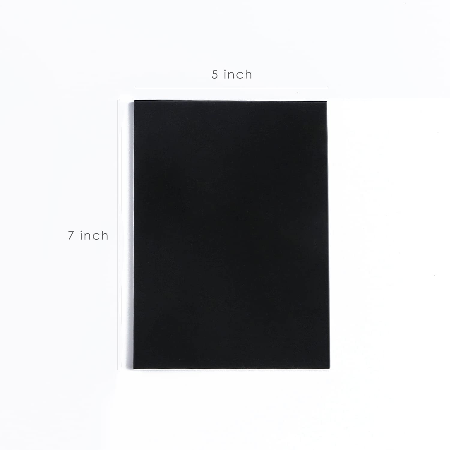 UNIQOOO Blank Tint Black Acrylic Sign with Stand - DIY Table Number Signs, Wedding Place Cards, Party Decorations - 30 Acrylic Signs & 30 Stands - Perfect for Weddings, Birthdays, Restaurants and Events