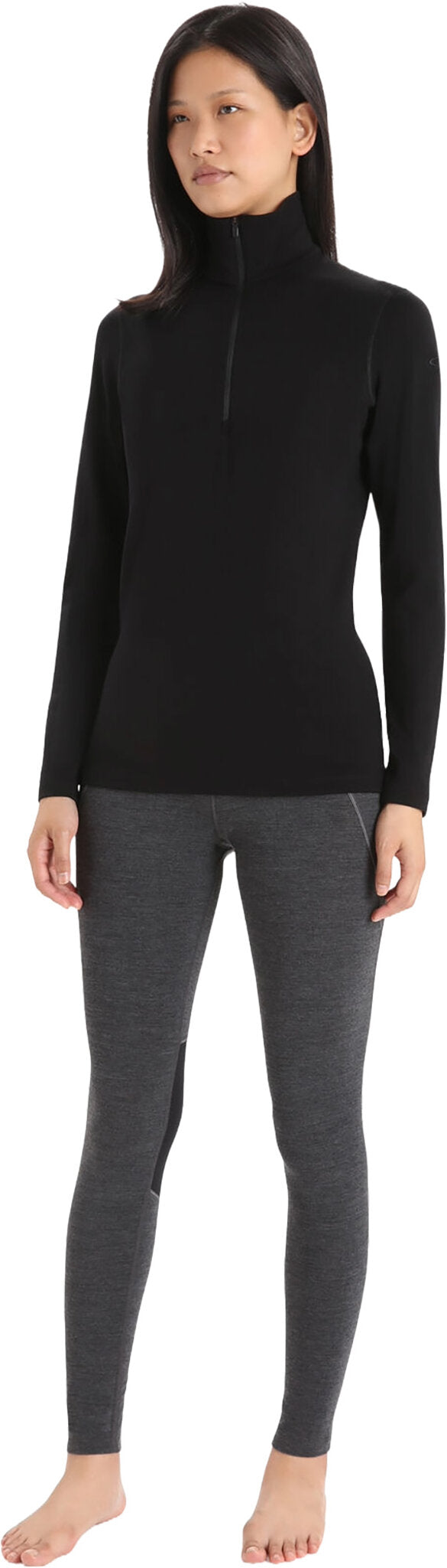 260 Tech Women's LS Half Zip Base Layer - Long Sleeve Thermal Shirt for Cold Weather Running, Hiking & Outdoor Activities