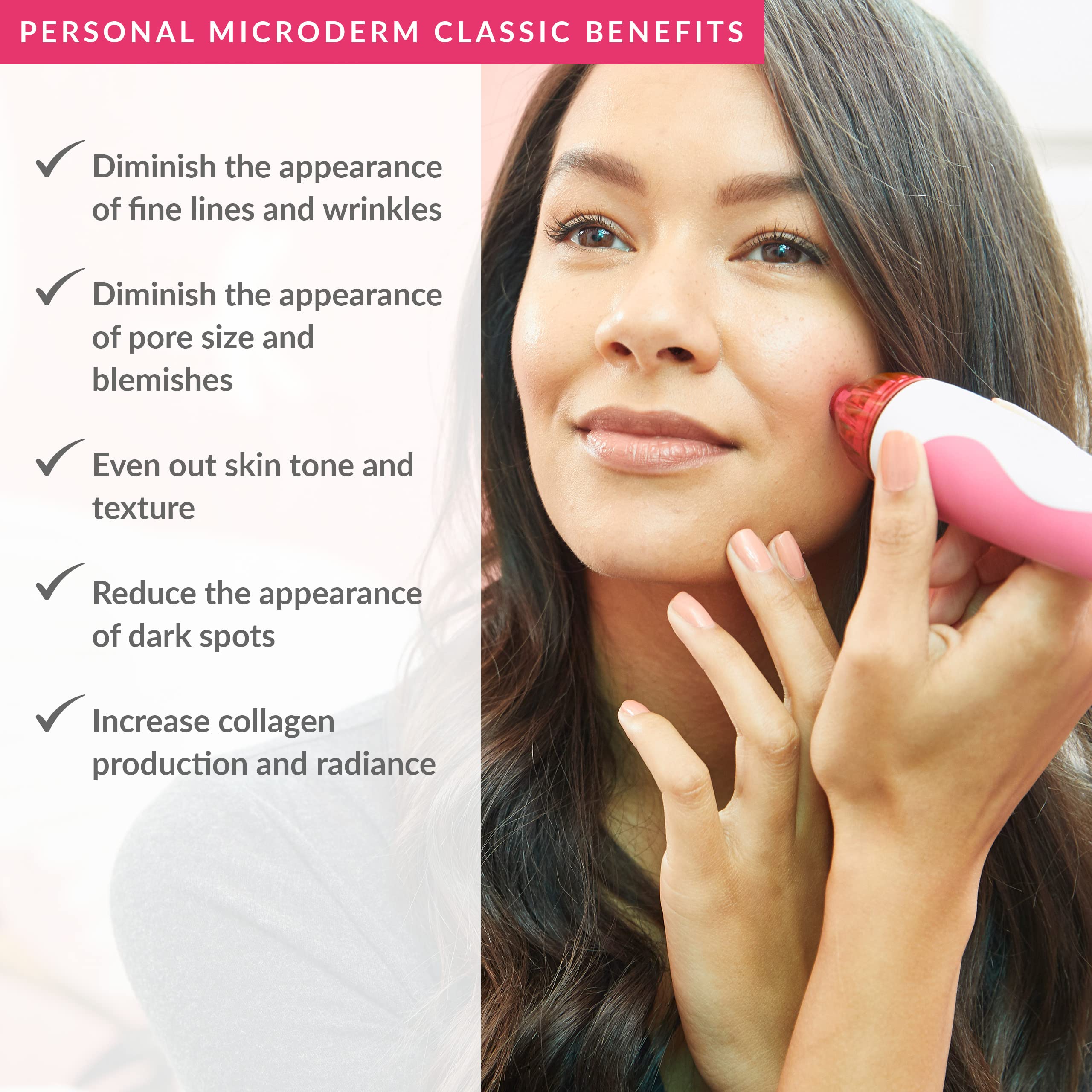 PMD Personal Microderm Classic - At-Home Microdermabrasion Machine for Face & Body with Diamond Tips & Vacuum Suction - Skin Exfoliation Treatment for Acne Scars, Wrinkles & Dark Spots - Perfect for Spa Day & Skincare Routine