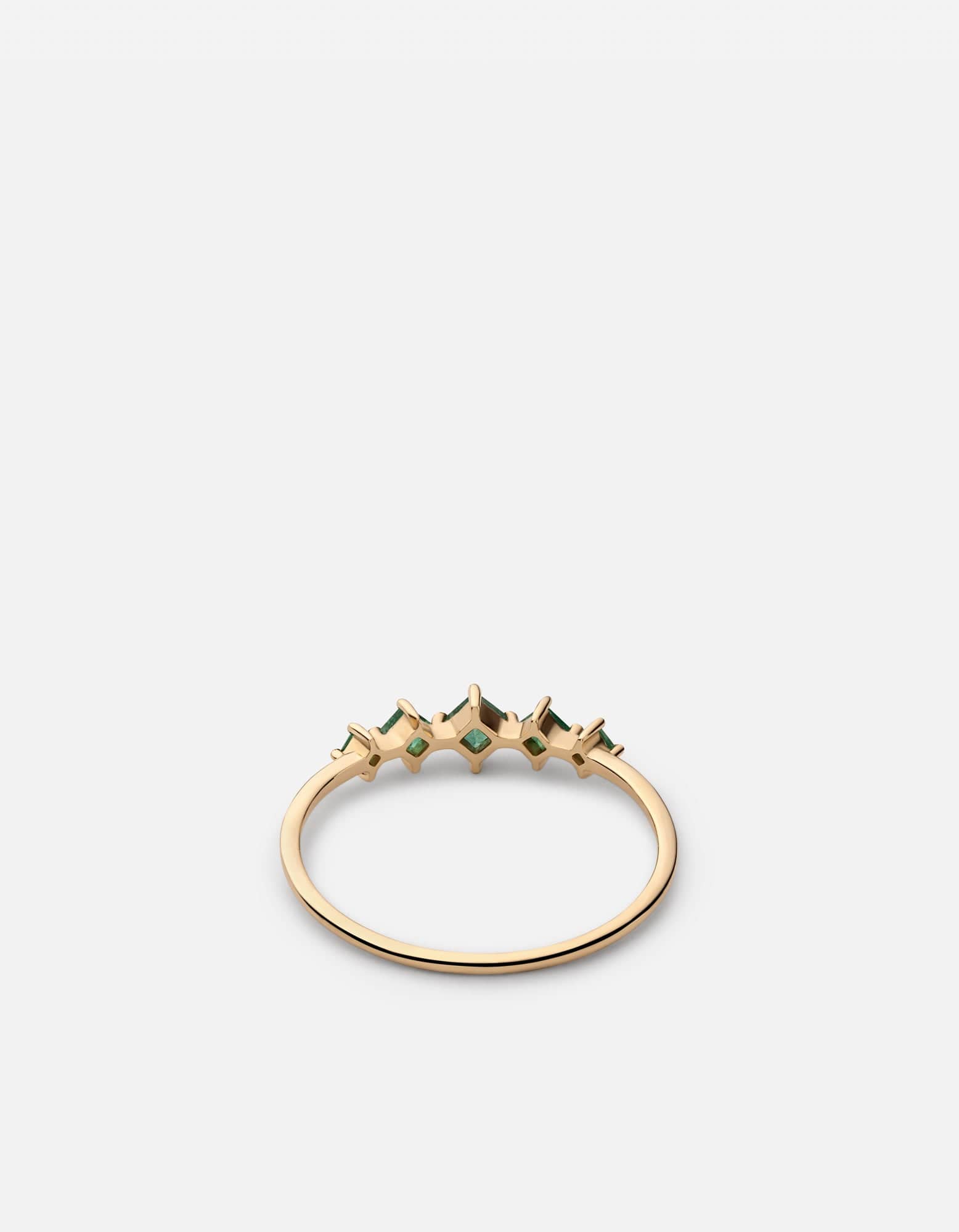 14K Gold Echo Chalcedony Ring for Women - Elegant Stackable Gemstone Jewelry for Everyday Wear & Special Occasions