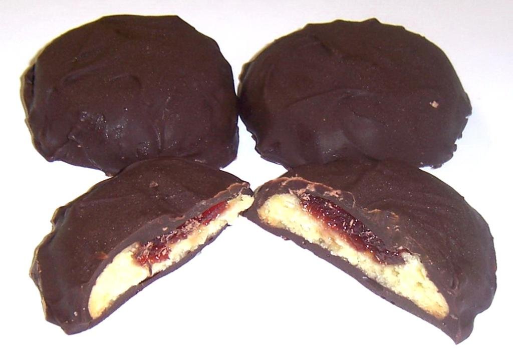 Scott's Cakes Dark Chocolate Covered Raspberry Butter Cookies - 1 Pound Gourmet Bakery Box | Artisan Cookies for Gifts, Parties & Afternoon Tea | Premium Dessert for Holidays & Special Occasions